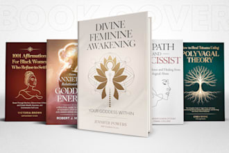 design a professional KDP book cover, ebook cover, and premium book cover art