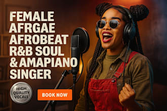 record female reggae singer rnb soul singer  amapiano singer afropop reggae song