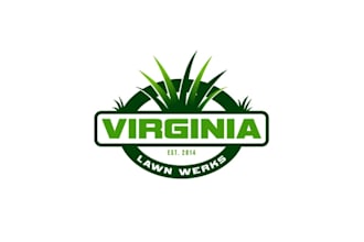 design attention monogram logo for virginia lawn werks