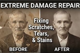 restore the damaged photos for you