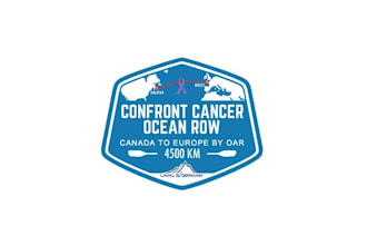 create a hard hitting logo for a solo ocean rower crossing