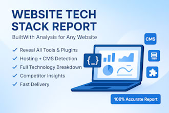 reveal any website tools hosting cms and plugins with a builtwith report