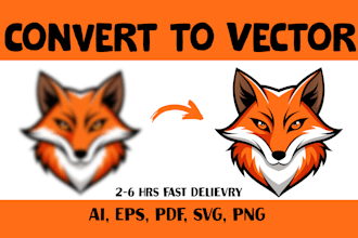 copy, cleanup, redraw, vectorize logo, convert to vector, png to vector quickly