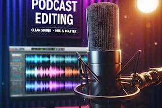podcasting editor, audio clean, dj mixing