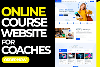 design and develop a coaching membership website with courses and community