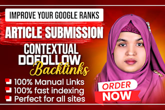 create manual contextual backlinks through article submission