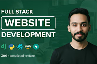be a full stack web developer, python django react HTML
