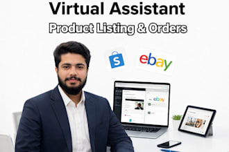 manage your ebay and shopify stores as virtual assistant