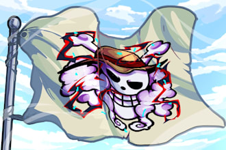 make a fast and high quality custom one piece jolly roger