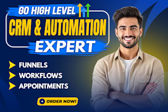 be your gohighlevel expert for sales funnel, CRM and gohighlevel workflow