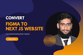 convert figma to next js responsive frontend website
