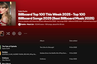 convert 100 songs to mp3 from spotify and youtube in 3 hours