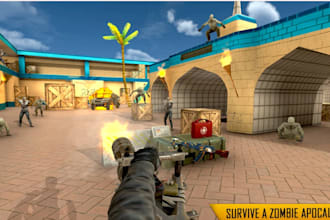 build 2d 3d mobile casual, sniper, survival zombie and open world shooting games