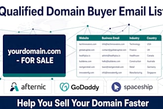 find qualified buyer email list to help you sell your domain