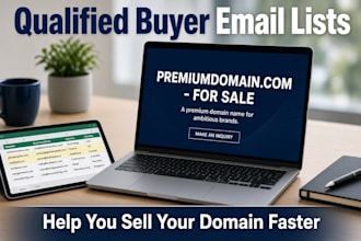 find qualified buyer email list to help you sell your domain