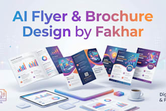 design modern, ai assisted flyers and brochures