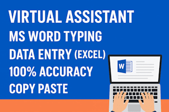 ms word typing and data entry in excel with accuracy
