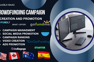publicise and connect your gofundme kickstarter indiegogo with active  donors