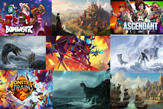 steam capsule art game poster pixel art steam capsule game banner concept art