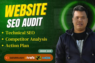 do website seo audit, competitor analysis with action plan