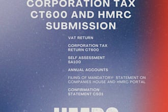 prepare and submit UK self assessment to hmrc