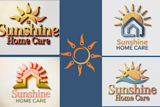 home care logo elderly care  homecare lead  brochure design homecare website