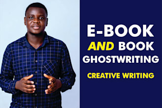 ghostwrite or write book and ebooks