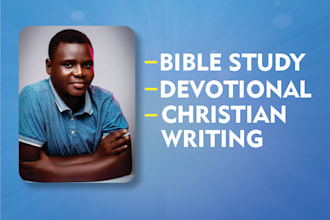 write bible study and devotional contents