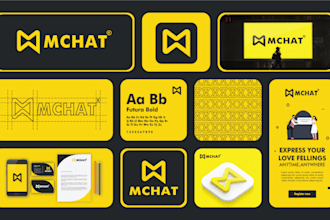 do startup logo design with complete corporate branding for your business