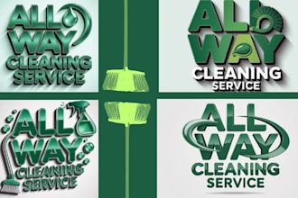 cleaning logo janitorial design cleaning  brochure design cleaning website