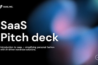 design saas pitch deck saas startup investor deck saas presentation deck