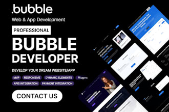 build bubble website bubble io bubble mvp bubble saas as bubble app developer