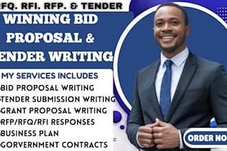 prepare a winning bid proposal for your rfq, rfp, rfi, and tender submissions