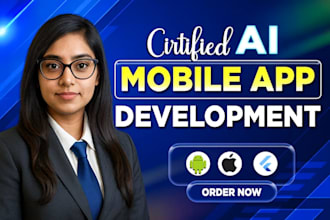 ai develop mobile app, ai integration android app mobile app developer