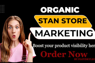 do stan store promotion, stan store set up, link marketing to get traffic