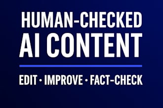 edit, improve, and fact check your ai content