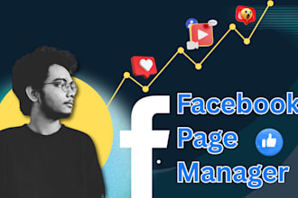be your professional facebook page manager for organic growth and daily content