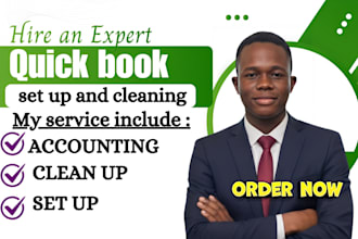 setup and clean up quick book bookeeping xero, wave in quickbook online