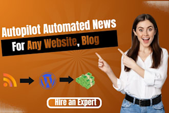 create automated  wordpress news website with ai autoblog, autopilot and SEO