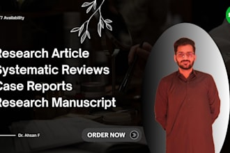 write medical research articles, manuscripts, and systematic analysis
