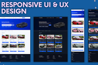 design modern responsive marketplace UI in figma