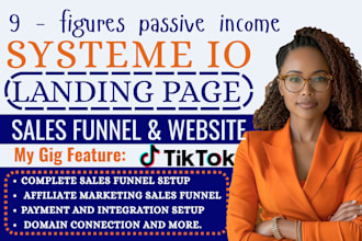 be your samcart thrivecart sales funnel, wix online course, samcart landing page