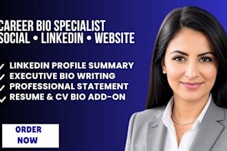 write a powerful linkedin and professional bio that builds your brand