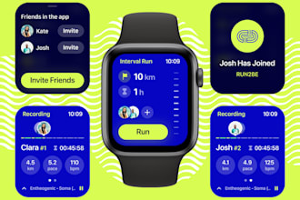 build smartwatch app, apple watch app, wearable app, fitness tracking watch app