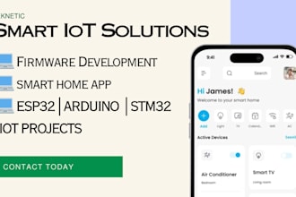 do iot app smart home adruino ble esp32 firmware stm32  coding mqtt iot project