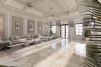do residential interior design and 3d renderings