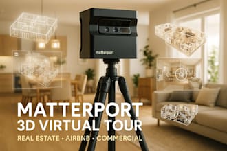 create a high quality matterport 3d virtual tour for your real estate listing