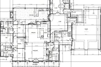 provide architectural cad drafting for floor plans, blueprints, and site plans