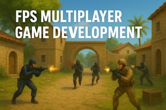 build fps game development, multiplayer unreal engine game shooting mobile game