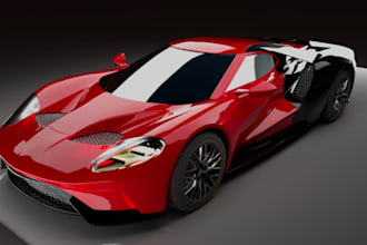 refix 3d car model,aerodynamic sport car,bodykit, carwrap, website car, texture